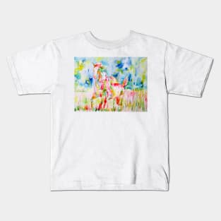 TWO LOVERS - watercolor painting Kids T-Shirt